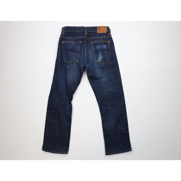 Nudie Jeans Co Mens 30x26 Distressed Average Joe Organic Cotton Button Fly Jeans - Picture 13 of 16